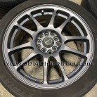 JDM A-Tech Schneider Ax-52 Gunmetal 17 Wheels with Tires